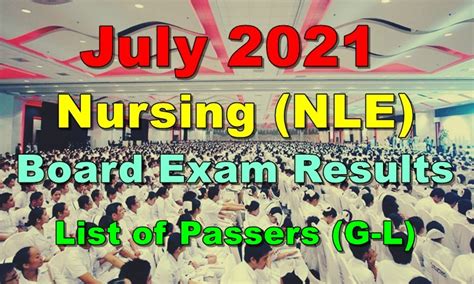 nursing licensure exam 2021|NLE RESULT: July 2021 nursing board exam list of passers .